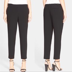 Theory Padra Admiral Crepe Black Pants Size 4 NWT